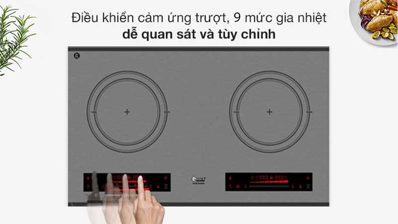 Điều khiển của Bếp điện từ đôi Arber AB-2021A