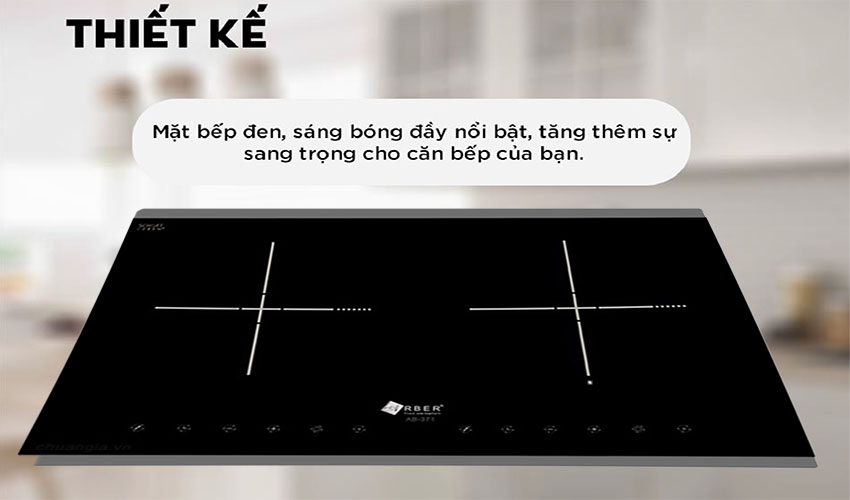 Bếp điện từ đôi Arber AB371 - Hàng chính hãng