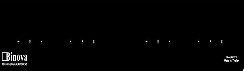 Bảng điều khiển của Bếp điện từ đôi Binova BI-777TL