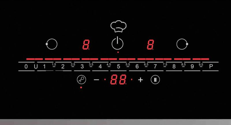 Bảng điều khiển cảm ứng và màn hình LED hiển thị thông số