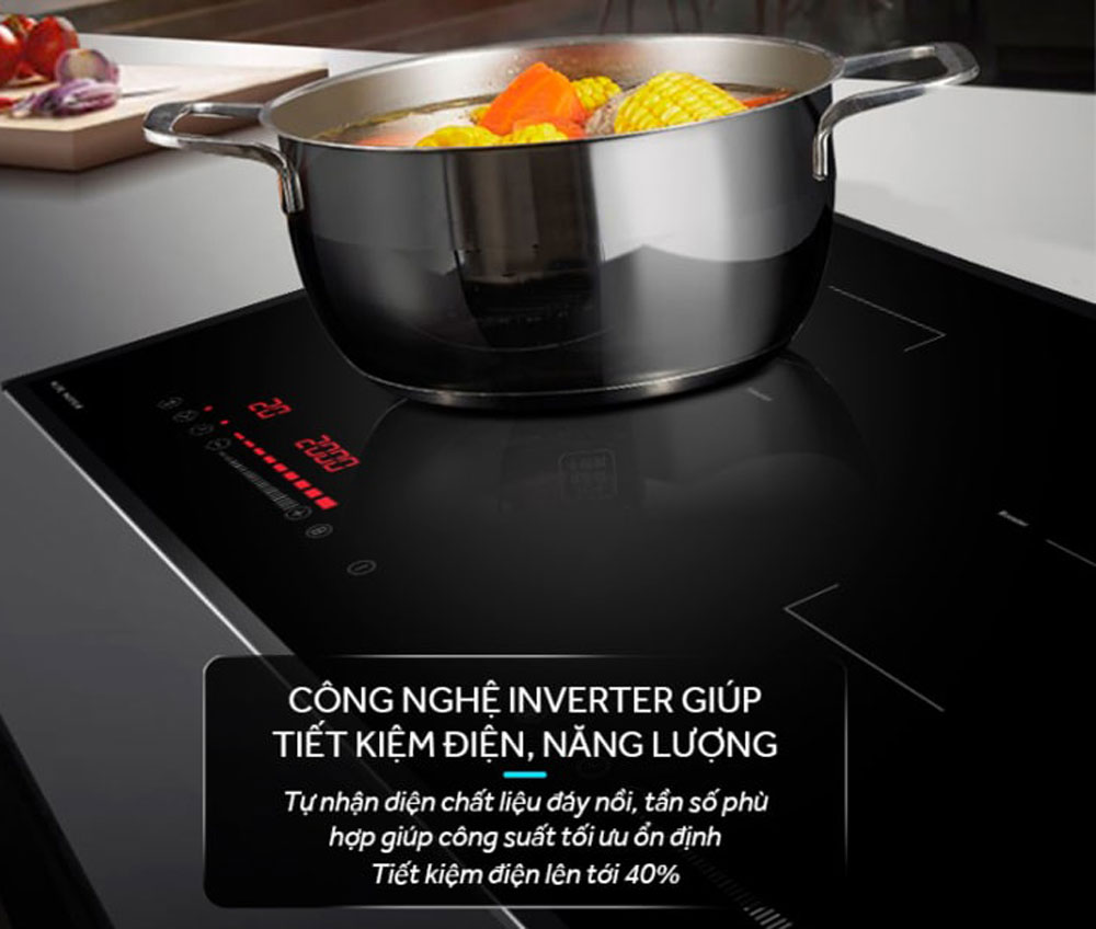 Bếp điện từ đôi Capri CR-822KT - Hàng chính hãng