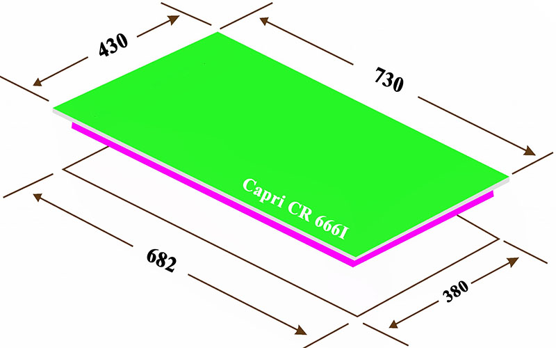 Bếp điện từ đôi Capri CR-666I - Hàng chính hãng