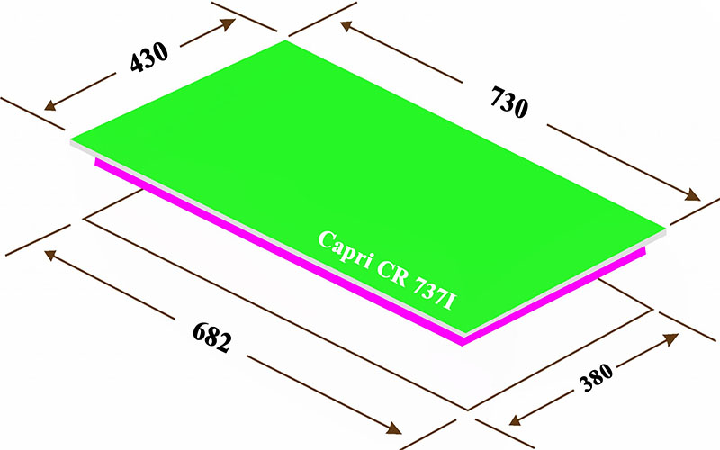 Bếp điện từ đôi Capri CR-737I