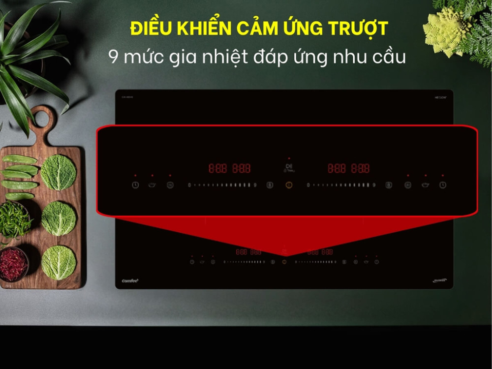 Bếp điện từ đôi Comfee CIH-40DHE - Hàng chính hãng