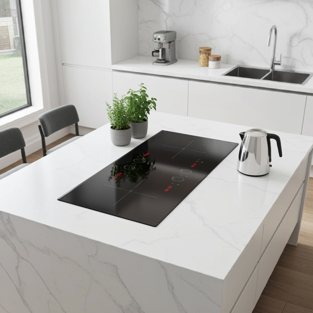 Thiết kế lắp âm bếp, tiết kiệm diện tích, tăng tính thẩm mỹ