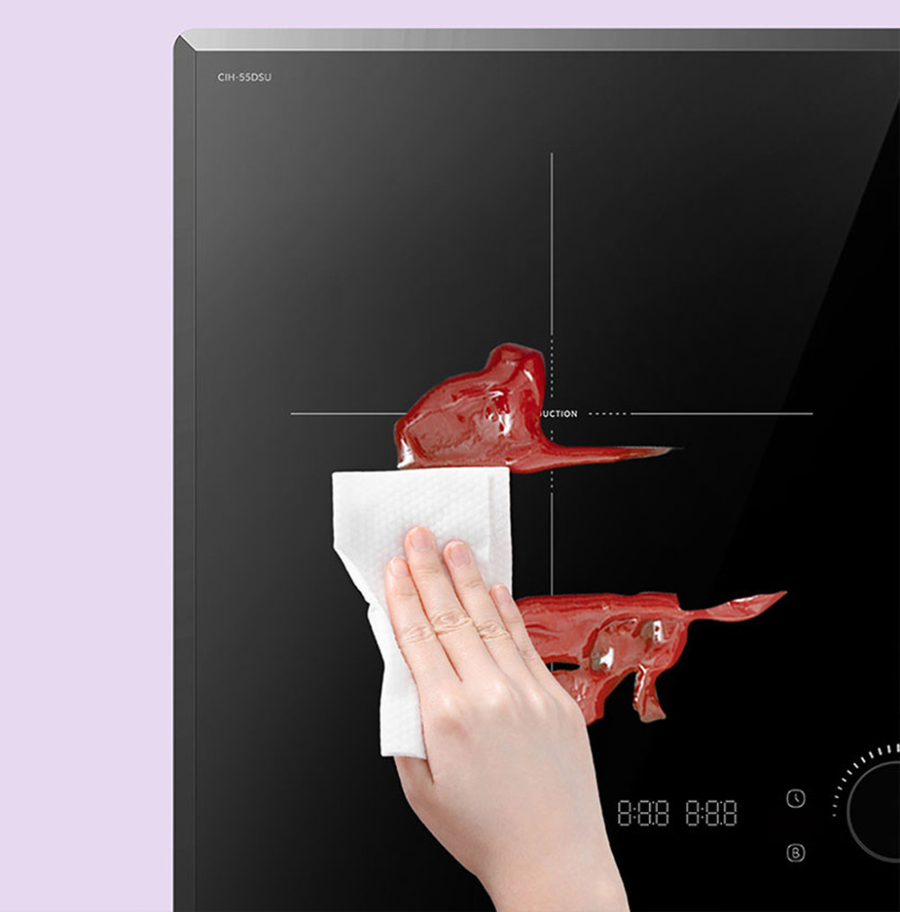 Dễ vệ sinh sau khi sử dụng chỉ với một khăn ẩm.