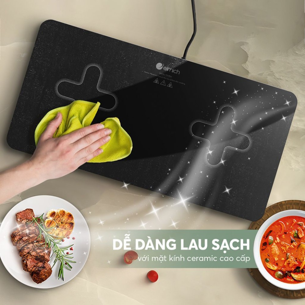 Bếp điện từ đôi Elmich ICE-8944 - Hàng chính hãng