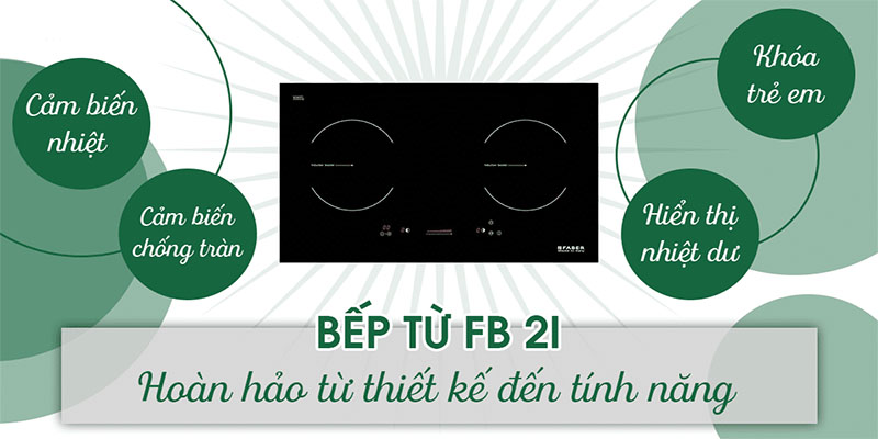 Bếp từ đôi Faber FB-2I - Hàng chính hãng