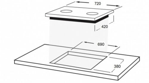 Bếp điện từ đôi Faber FB-2IG - Hàng chính hãng