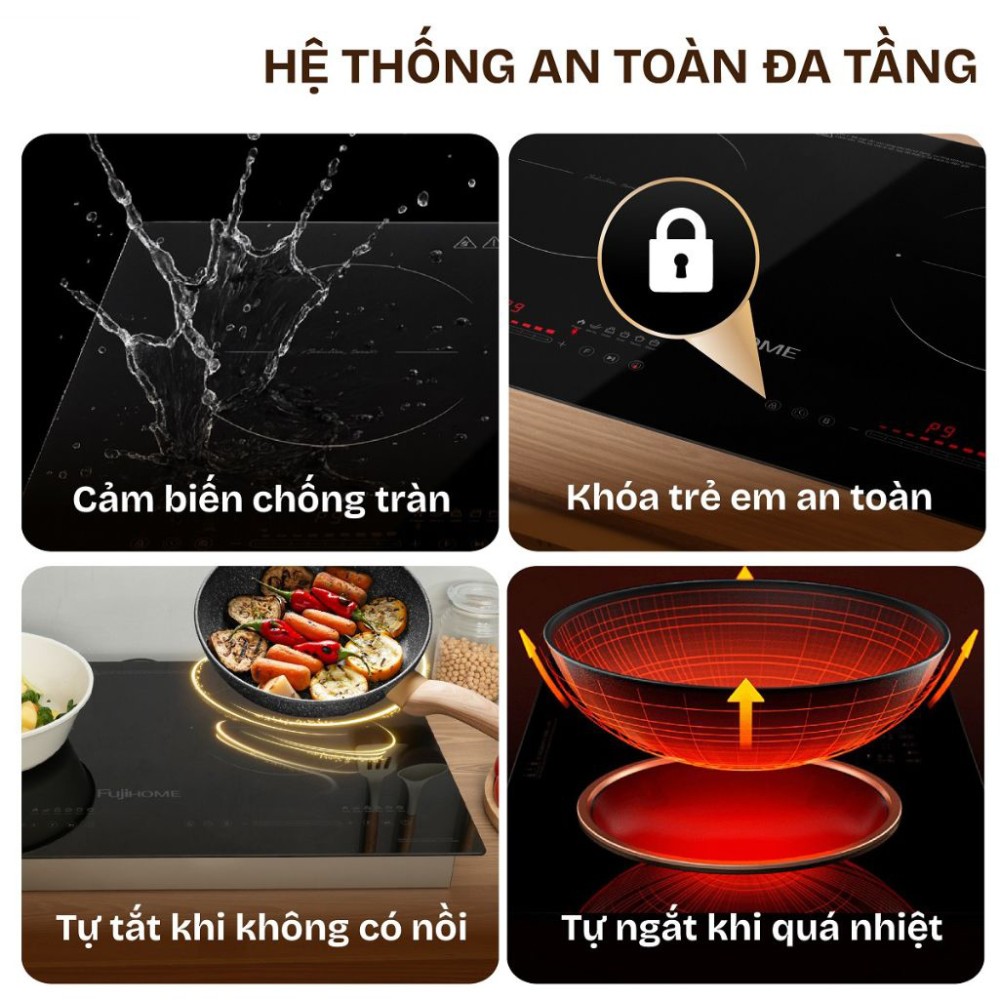 Bếp điện từ đôi Fujihome IC2623 - Hàng chính hãng