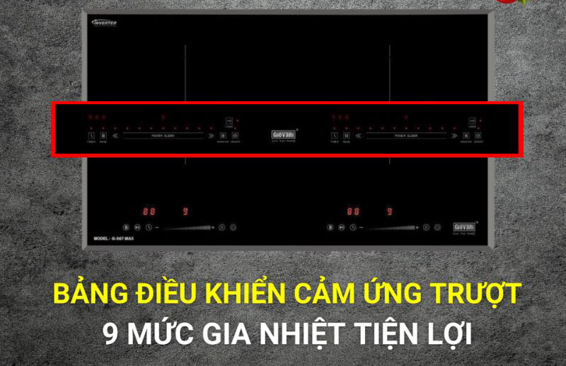 Bếp điện từ đôi Giovani G-367 MAS - Hàng chính hãng