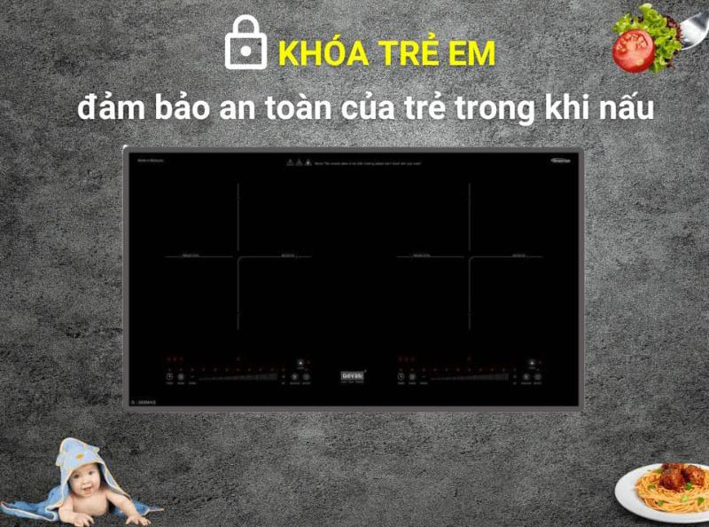 Bếp điện từ đôi Giovani G-368 MAS - Hàng chính hãng