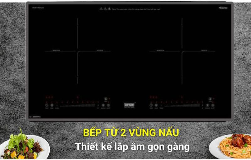 Bếp điện từ đôi Giovani G-368 MAS - Hàng chính hãng