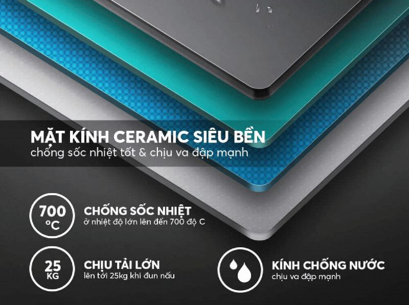 Bếp điện từ đôi Giovani G-368 MAS - Hàng chính hãng