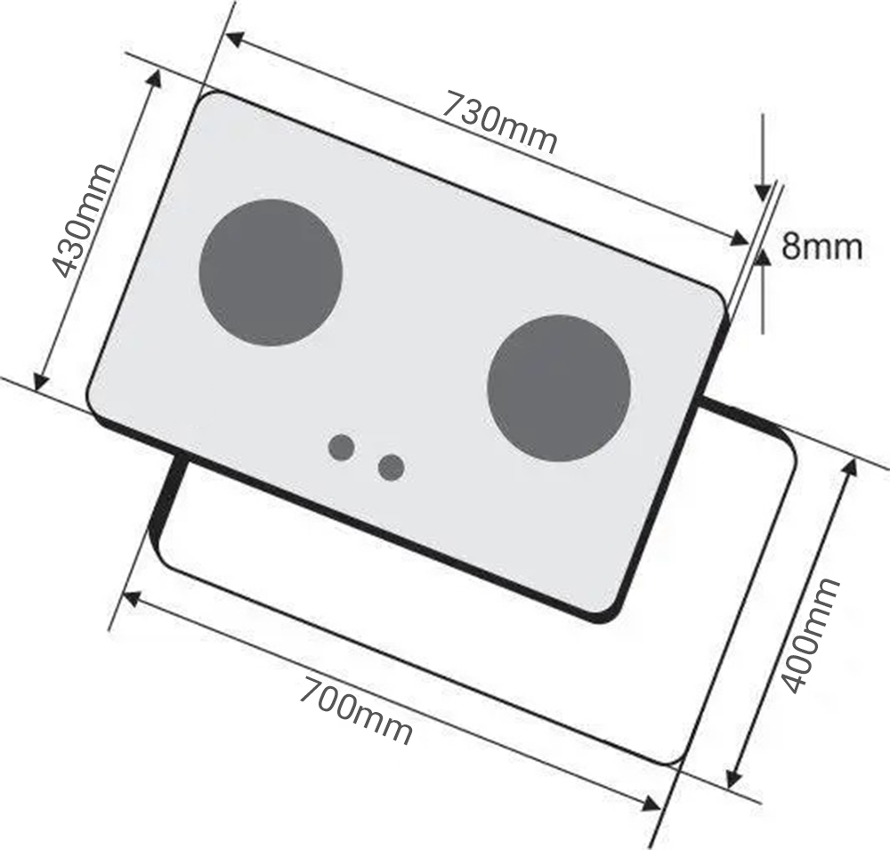 Bếp từ đôi Giovani G-555 MAS - Hàng chính hãng