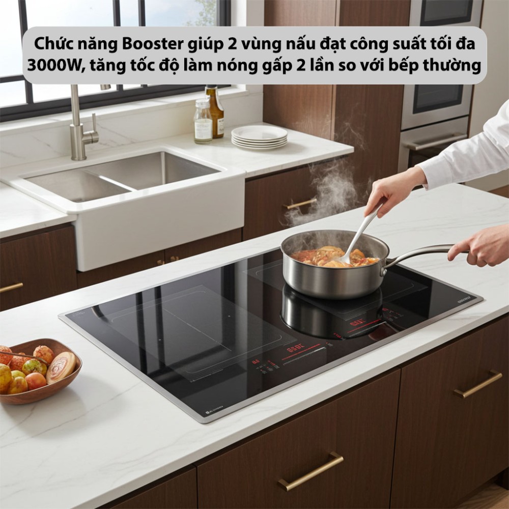 Bếp điện từ đôi GrandX GX-IP856Pro - Hàng chính hãng