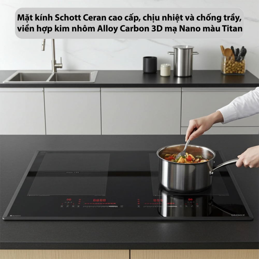 Bếp điện từ đôi GrandX GX-IP869PRO - Hàng chính hãng