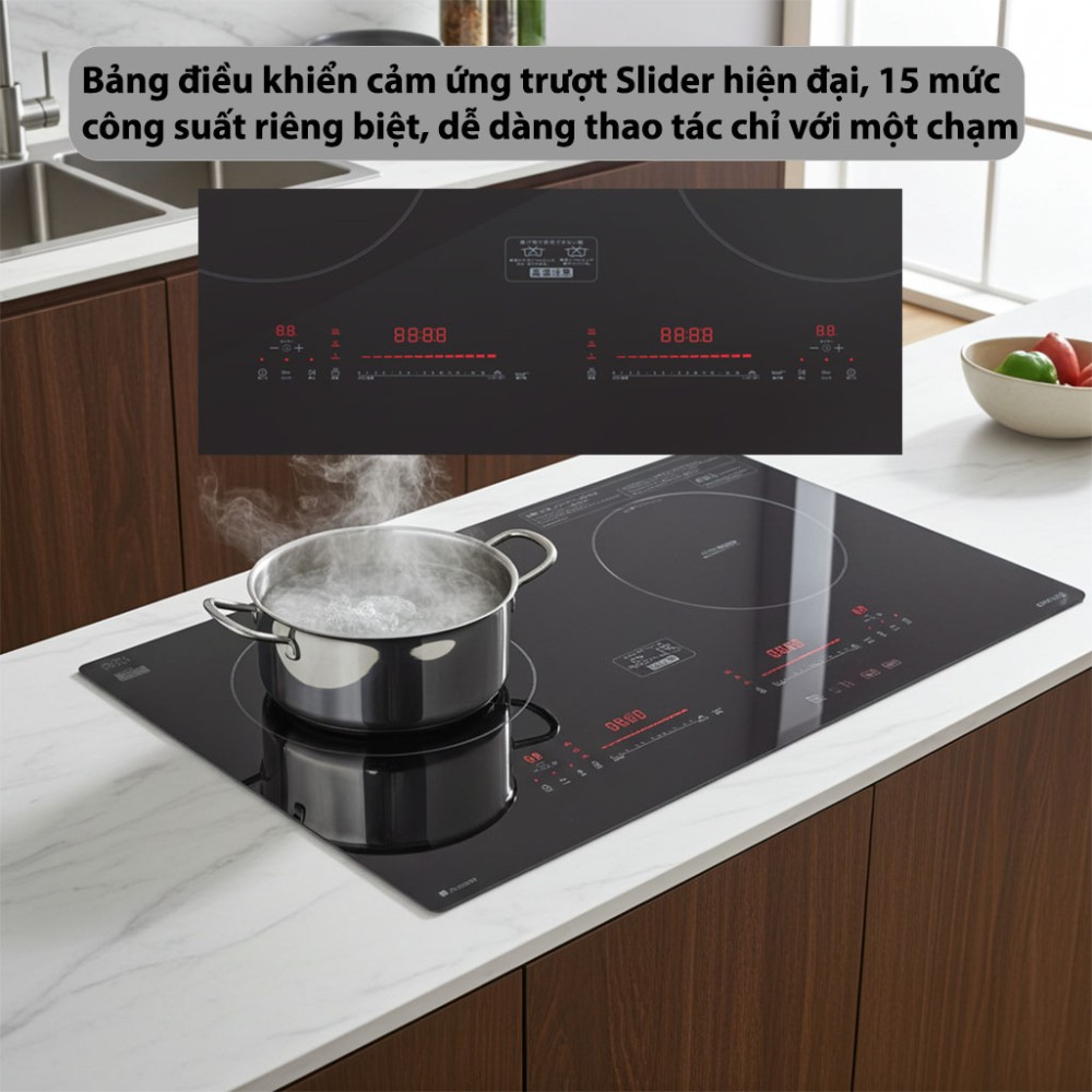 Bếp điện từ đôi GrandX GX-IP876JP - Hàng chính hãng