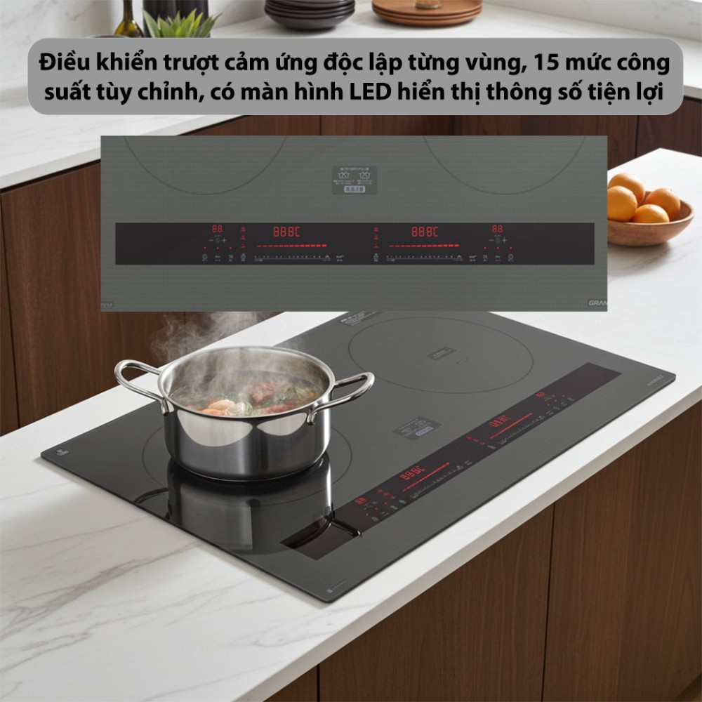 Bếp điện từ đôi GrandX GX-IP879JP - Hàng chính hãng