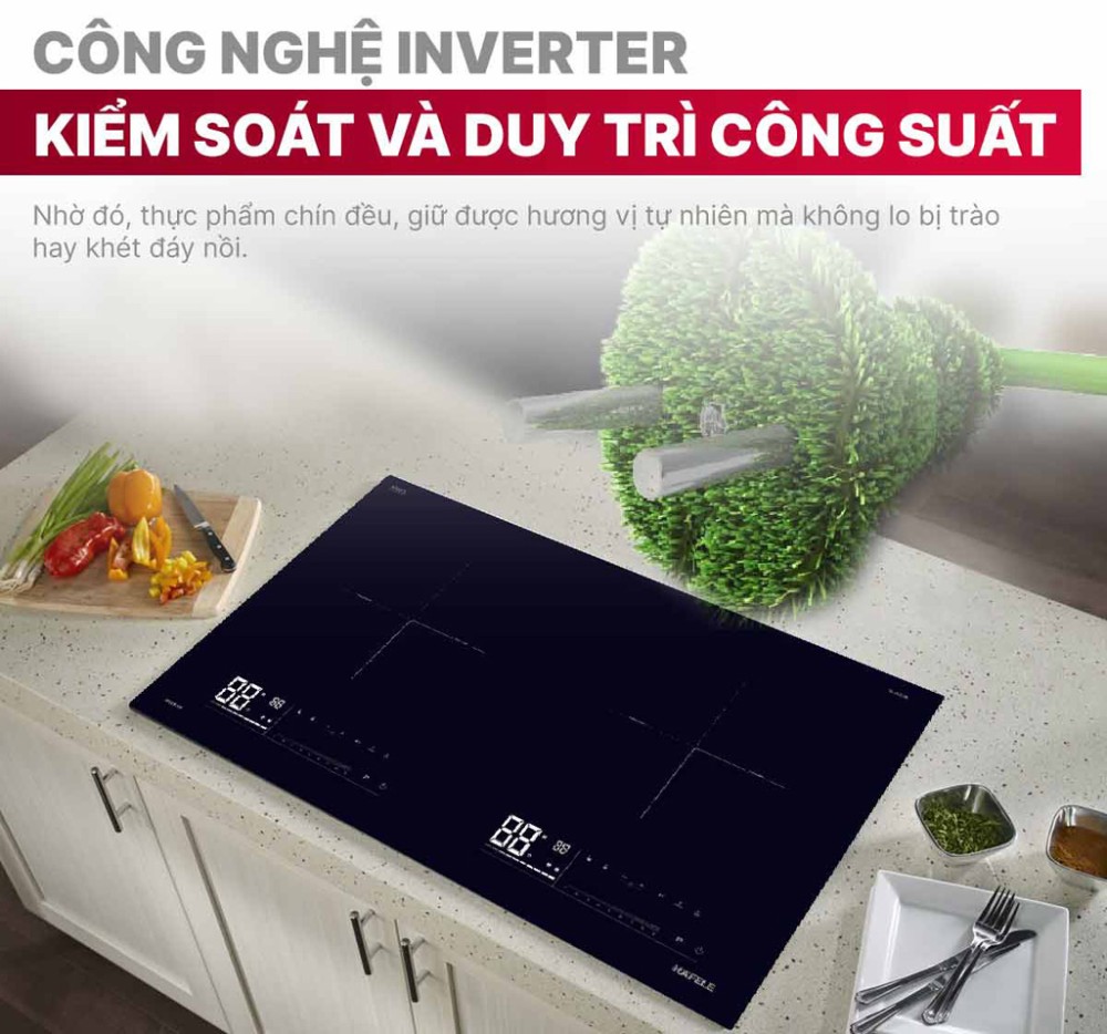 Bếp điện từ đôi Hafele HC-17323B (536.61.886) - Hàng chính hãng