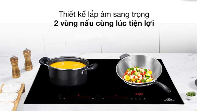 Bếp điện từ đôi Hòa Phát HPC-D21A2 - Hàng chính hãng