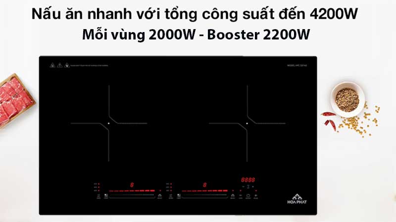 Bếp điện từ đôi Hòa Phát HPC-D21A2 - Hàng chính hãng