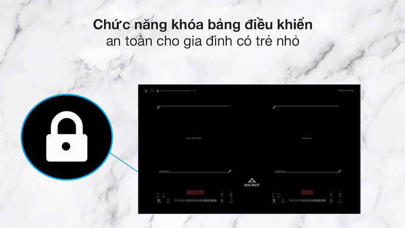 Bếp điện từ đôi Hòa Phát HPC-D22A2 - Hàng chính hãng
