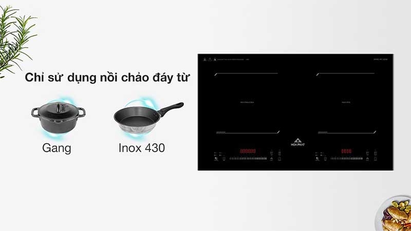 Bếp điện từ đôi Hòa Phát HPC-D22A2 - Hàng chính hãng