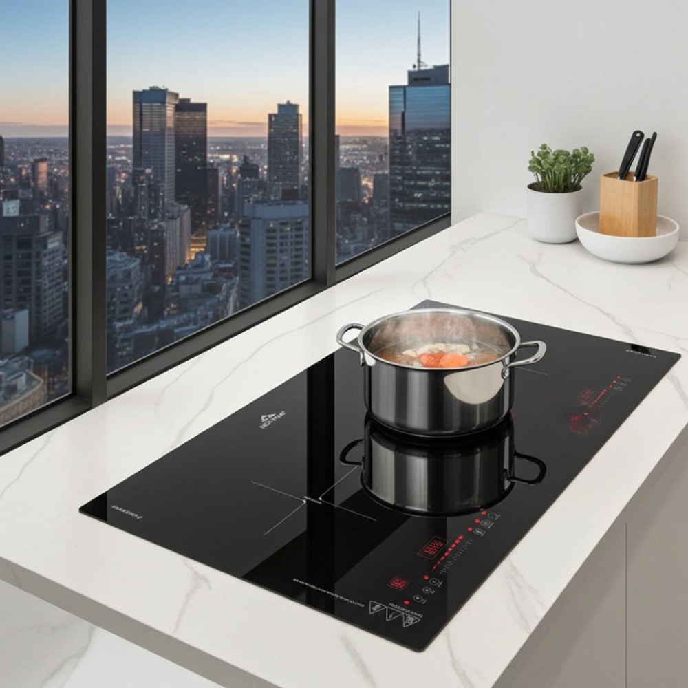 Bếp điện từ đôi Hòa Phát HPC 4D12H - Hàng chính hãng