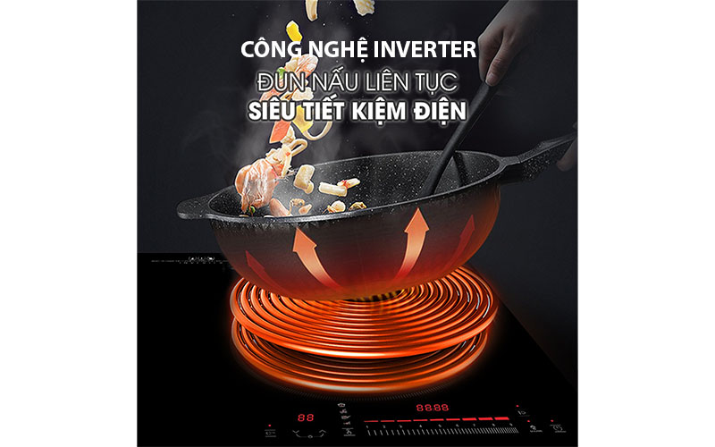 Bếp đôi điện từ Inverter Kalite KDI72 - Hàng chính hãng