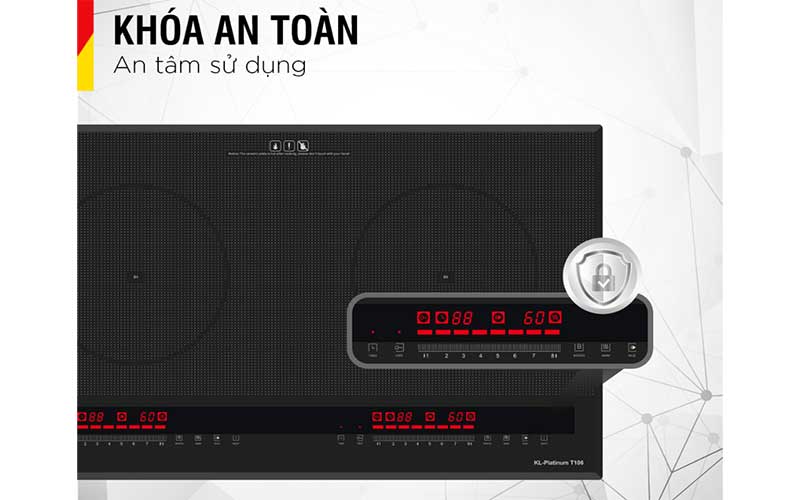 Bếp điện từ đôi Inverter Kieler KL-PLATINUM-T106 - Hàng chính hãng