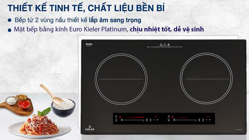 Bếp điện từ đôi Inverter Kieler KL-PRO301 - Hàng chính hãng
