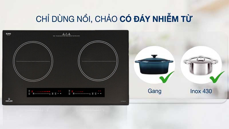 Bếp điện từ đôi Inverter Kieler KL-PRO301 - Hàng chính hãng
