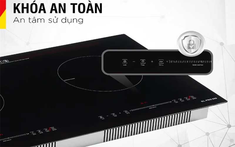 Chức năng an toàn của Bếp điện từ đôi Inverter Kieler KL-PRO809