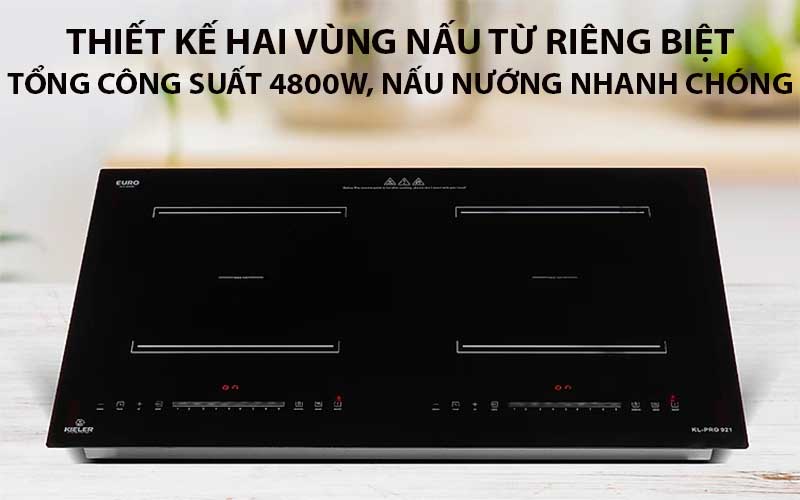 Bếp điện từ đôi Inverter Kieler KL-PRO921 - Hàng chính hãng