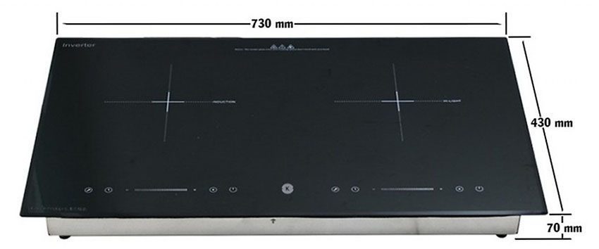 Bếp điện từ đôi Kachi MK75 - Hàng chính hãng