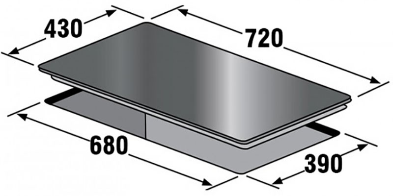 Bếp điện từ đôi Kaff KF-FL666II - Hàng chính hãng