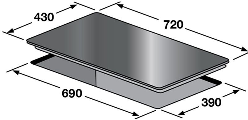 Bếp điện từ đôi Kaff KF-FL999II - Hàng chính hãng