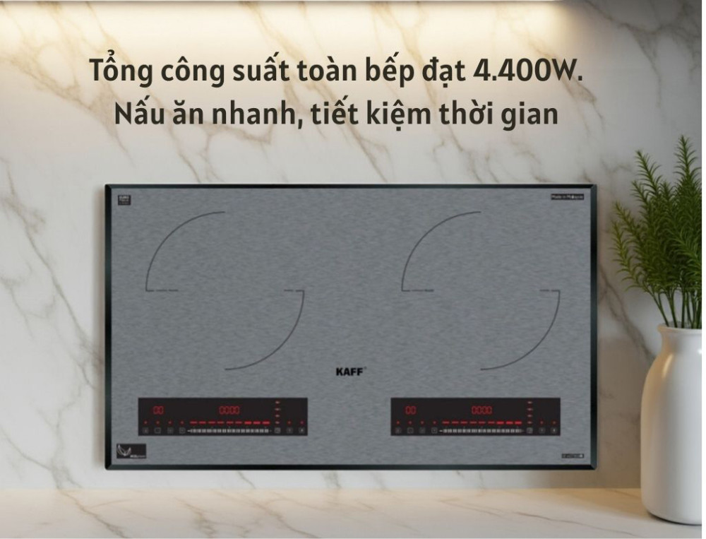 Bếp điên từ đôi Kaff KF-GT7003811 - Hàng chính hãng