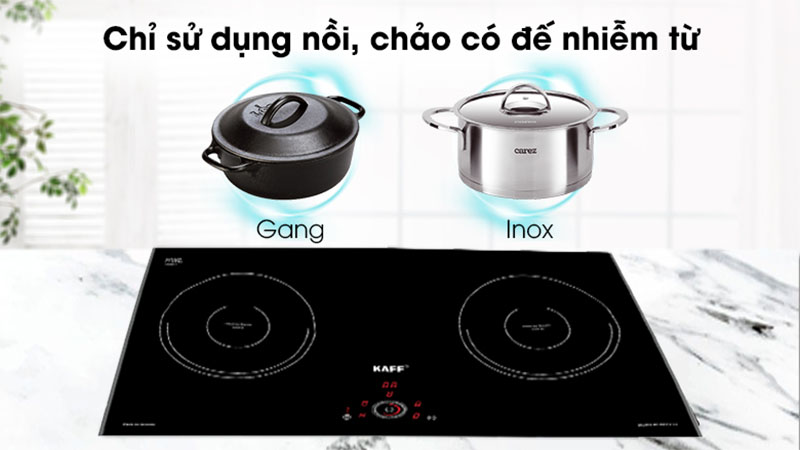 Bếp điện từ đôi Kaff KF-ROTE55 (Made in Germany) - Hàng chính hãng