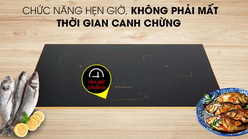 Bếp điện từ đôi Kangaroo KG438I - Hàng chính hãng