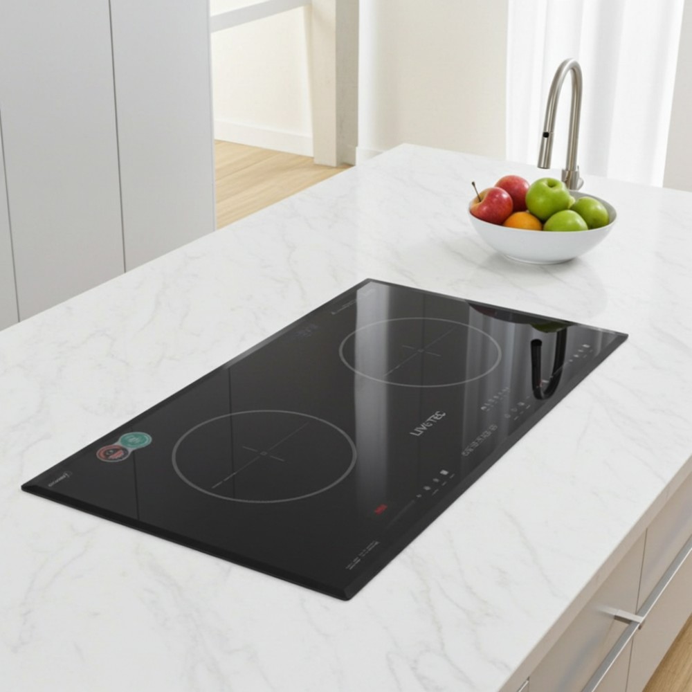 Thiết kế bếp đôi âm sang trọng, tiết kiệm diện tích