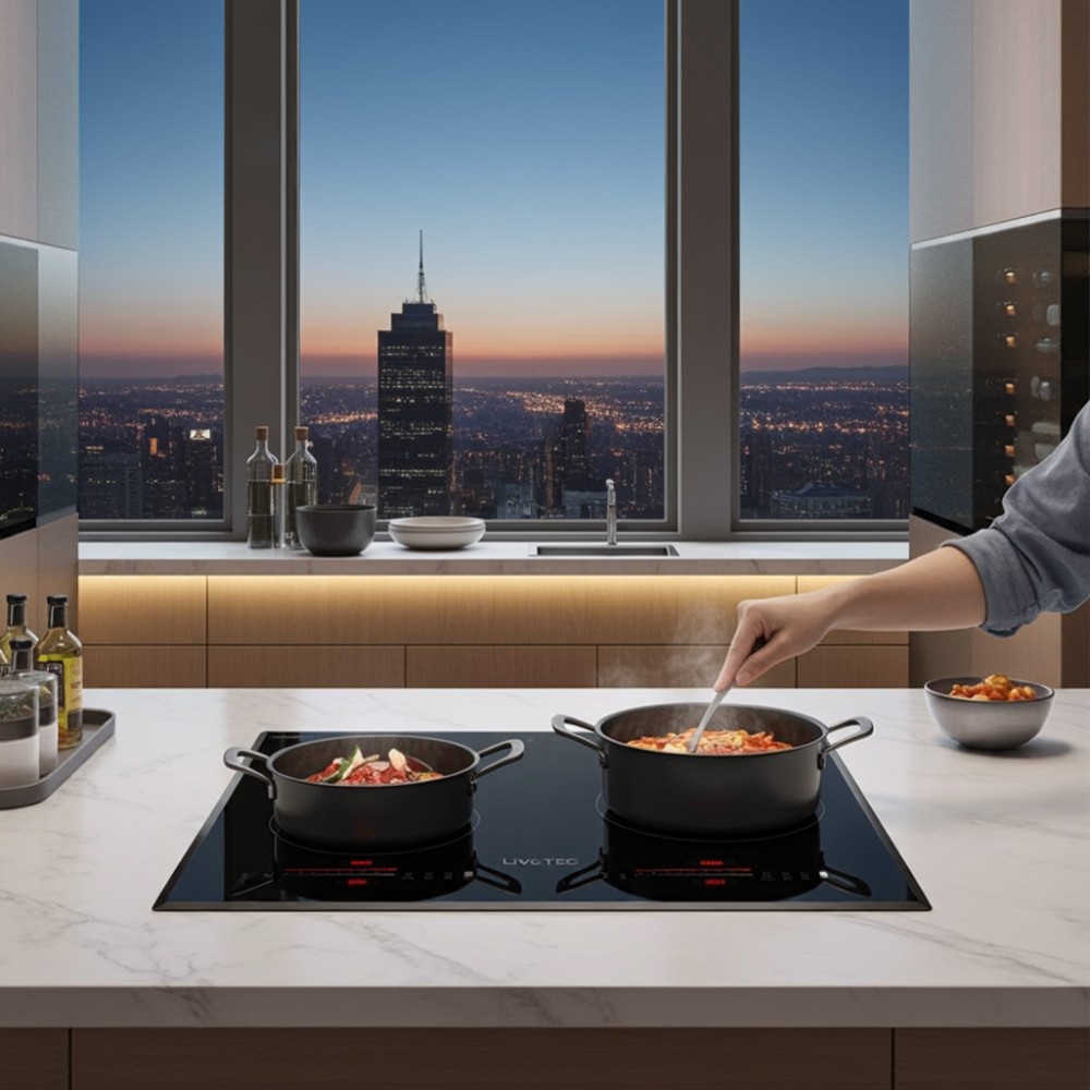 Hai vùng nấu linh hoạt, tiết kiệm thời gian tối đa