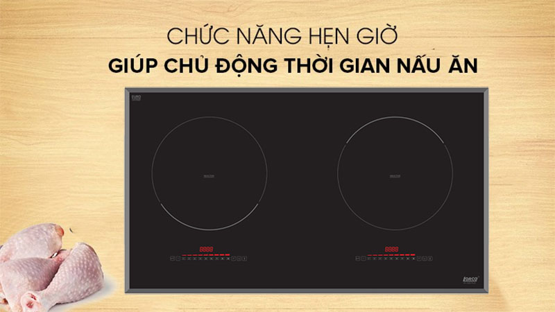 Chức năng hẹn giờ của Bếp điện từ đôi Lorca TA-1035-Plus