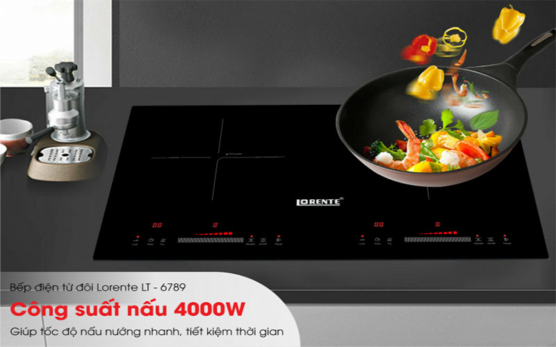 Bếp điện từ đôi Lorente LT-6789 - Hàng chính hãng