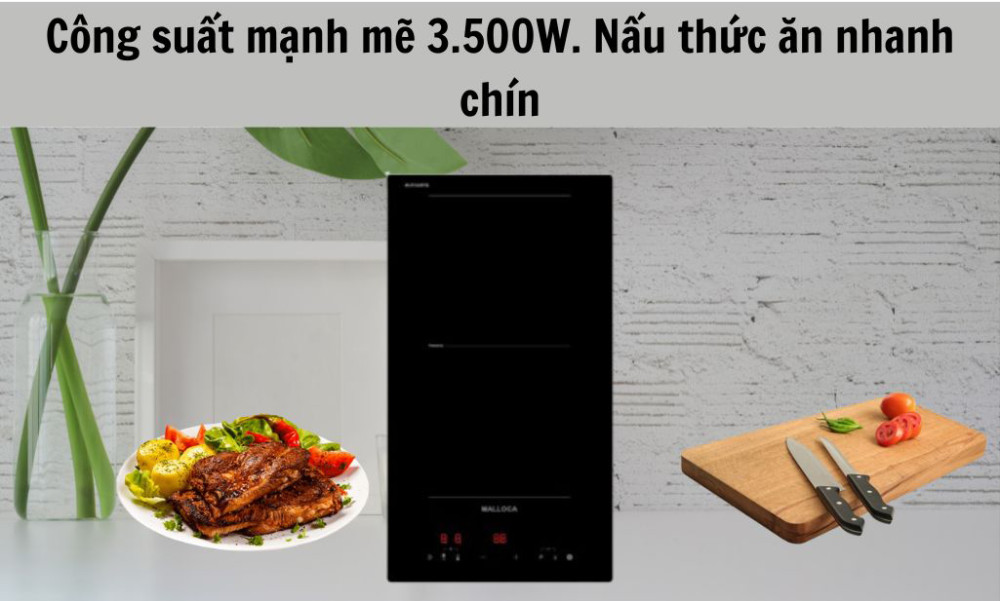Bếp điện từ đôi Malloca MDI-302FZ - Hàng chính hãng
