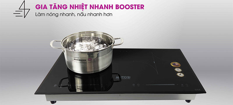 Bếp điện từ đôi Mutosi MI-92D - Hàng chính hãng