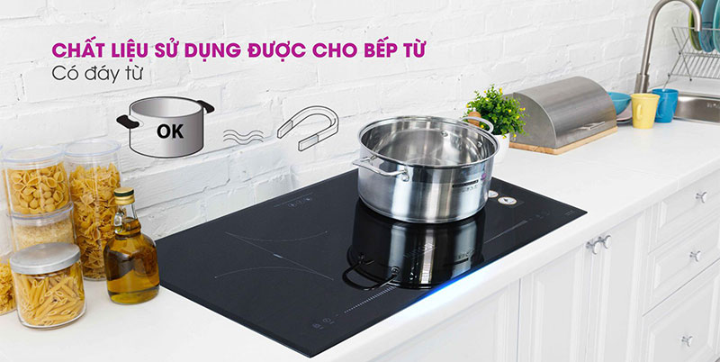 Bếp điện từ đôi Mutosi MI-92D - Hàng chính hãng