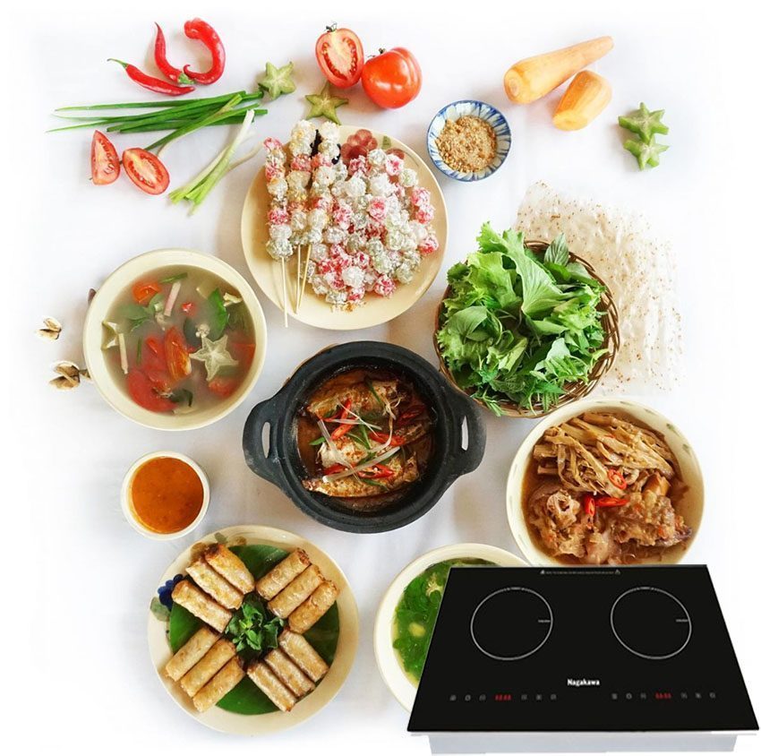 Bếp điện từ đôi Nagakawa NAG1201 - Hàng chính hãng