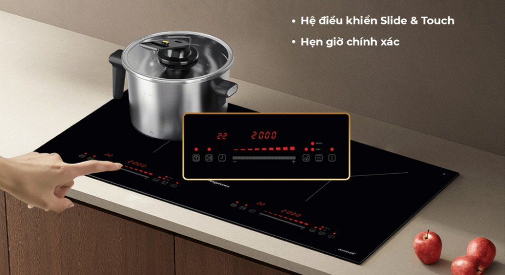 Bếp điện từ đôi Nagakawa NDI9192 - Hàng chính hãng